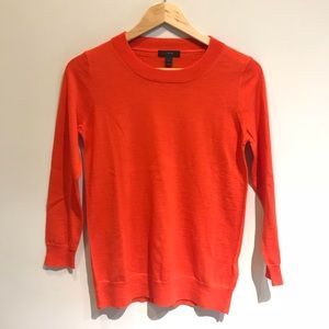 J. Crew | 100% Merino Wool Orange Sweater Soft